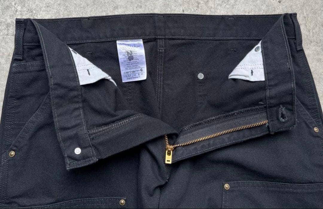 Carhartt カーハート ダブルニー ダックパンツ 34×30 ブラック
