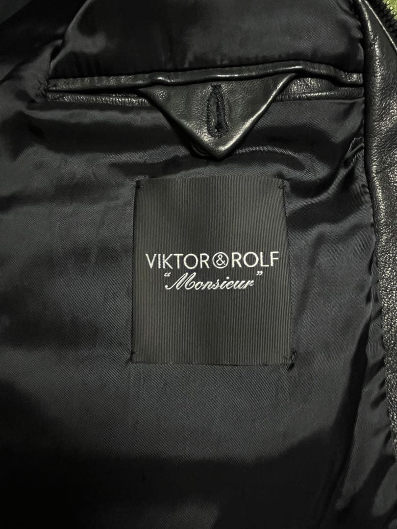マ*ト様 ヴィクターアンドロルフ VIKTOR&ROLFシングルライダースレザー