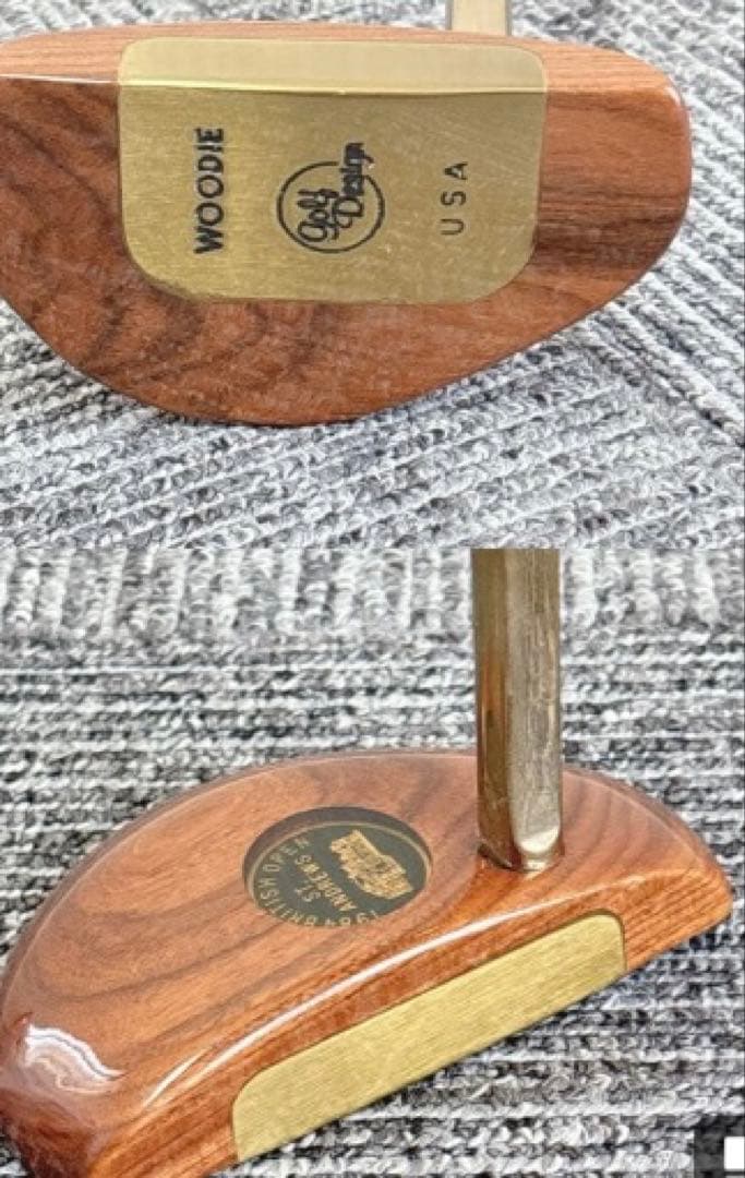 WOODIE /USA ビンテージ 木製パター 単品