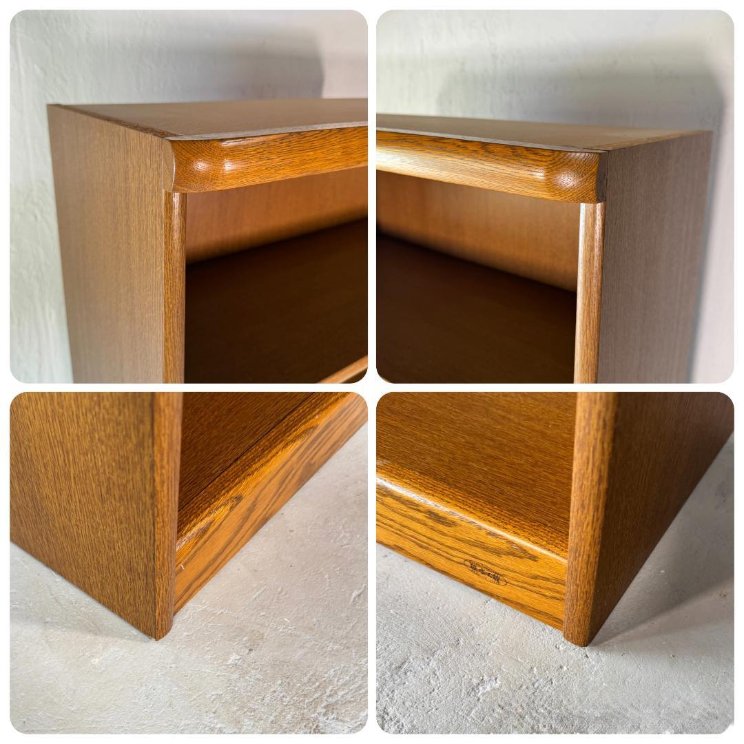 美品 浜本工芸 本棚 日本製 高級ナラ材 頑丈 たっぷり収納