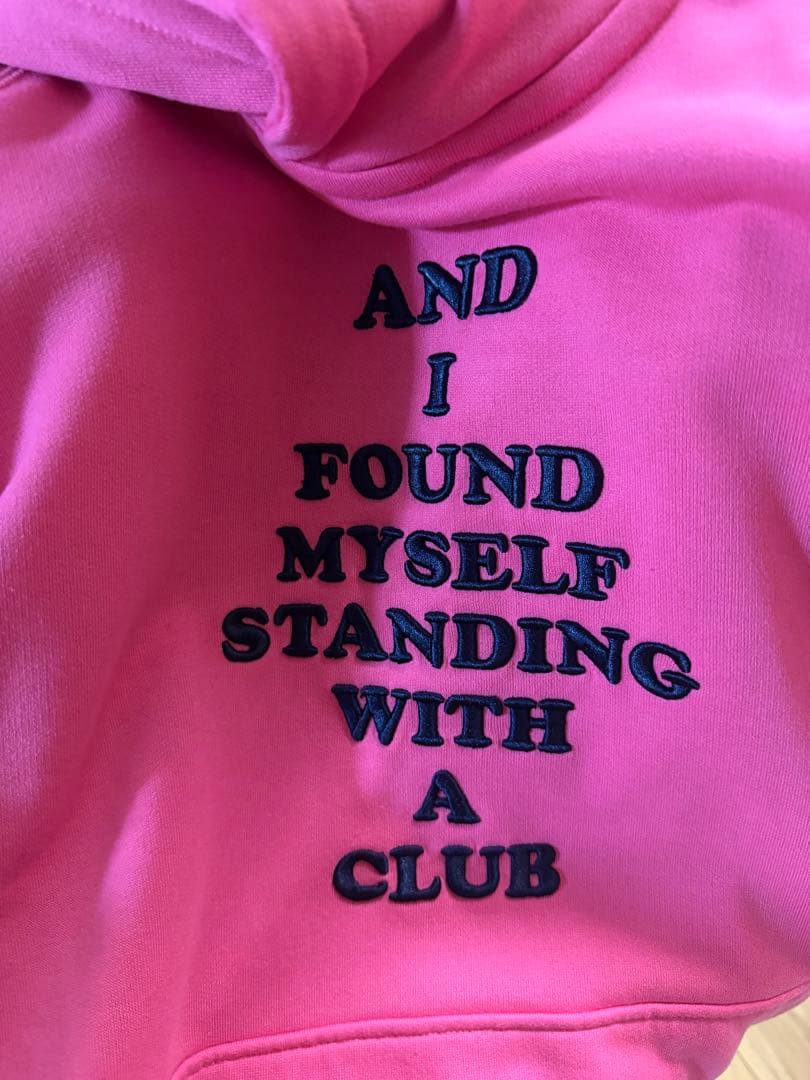 DECEMBERMAY ピンク フード付きスウェット