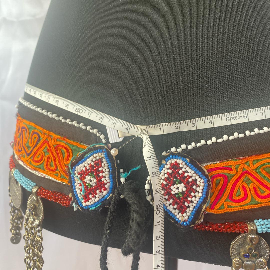 【一点もの】FCBDスタイル アフガンベルト　ビーズ　クチ族