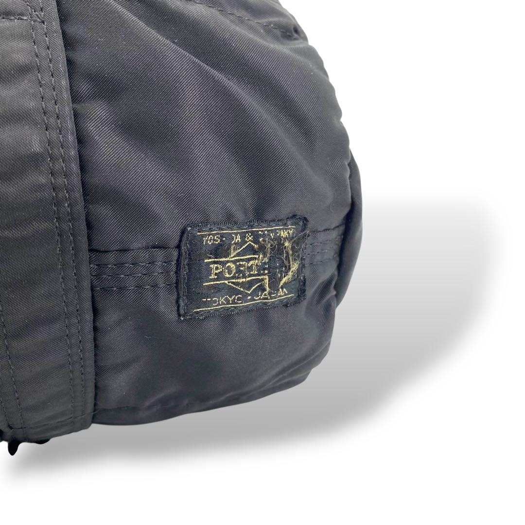 【良品】ポーター トートバッグ ミニボストン ダッフル ドラム タンカー 黒色