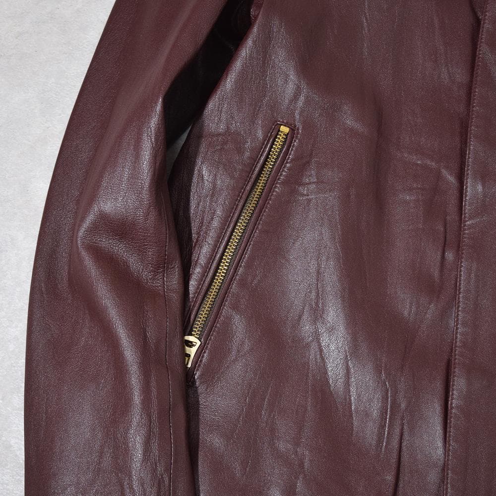 ポールスミス R.NEWBOLD 羊革 A-2 レザーフライトジャケット L