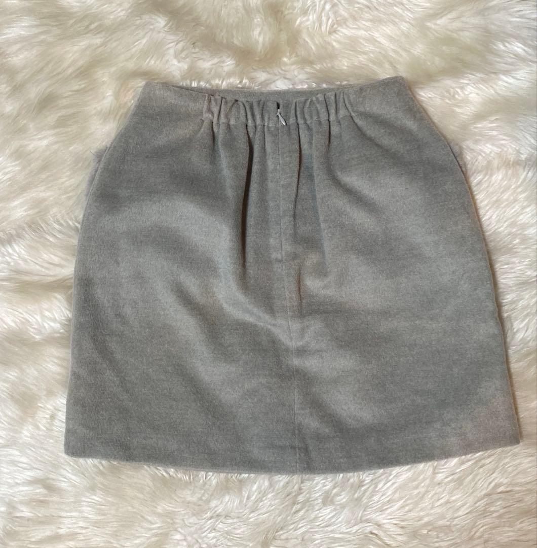 アルチビオウール混ジップジャケット＆abc une face 台形スカート