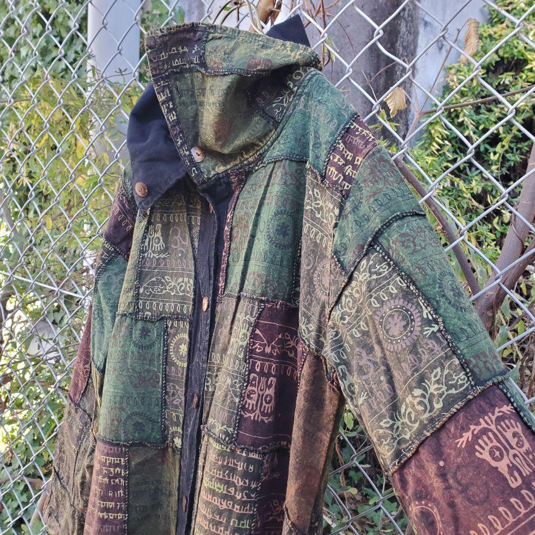 総柄ジャケット 柄ジャケット エスニック柄 メキシカン柄 L XL レトロ