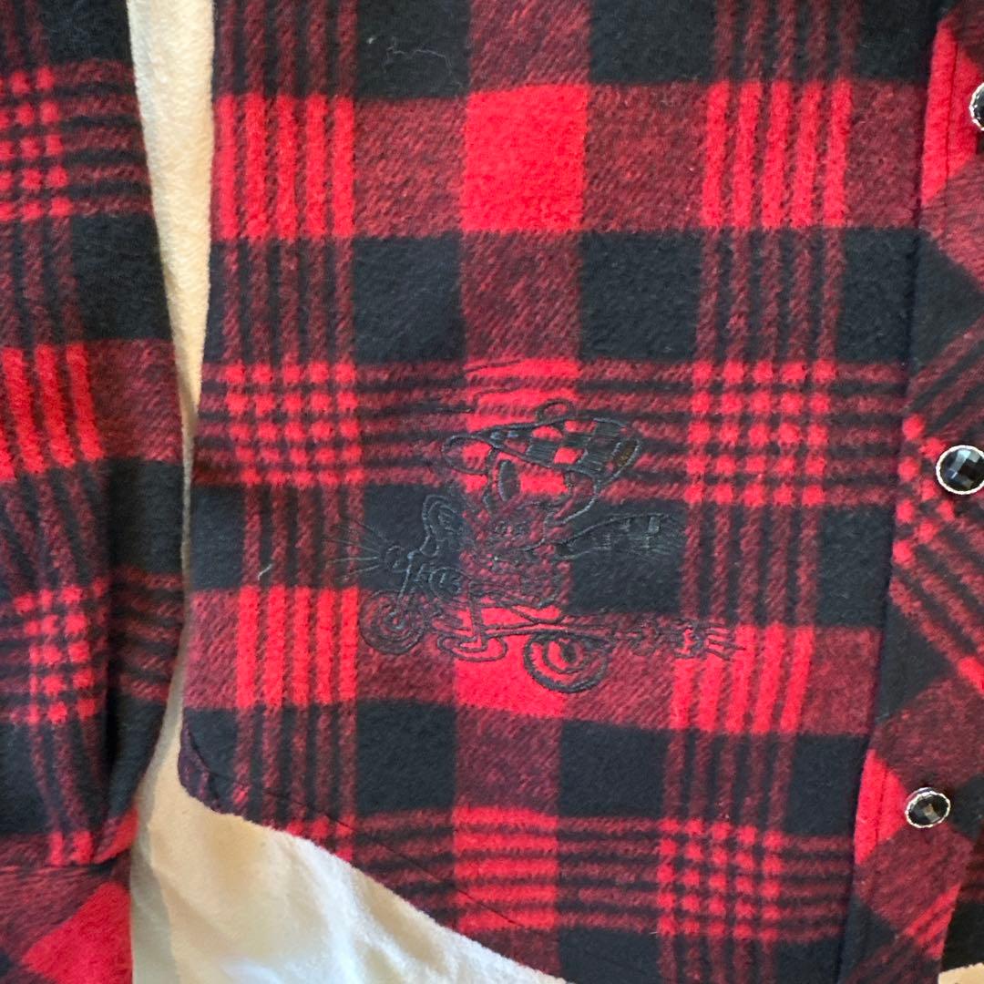 トップス Ed Hardy archive tattodesign check shirt