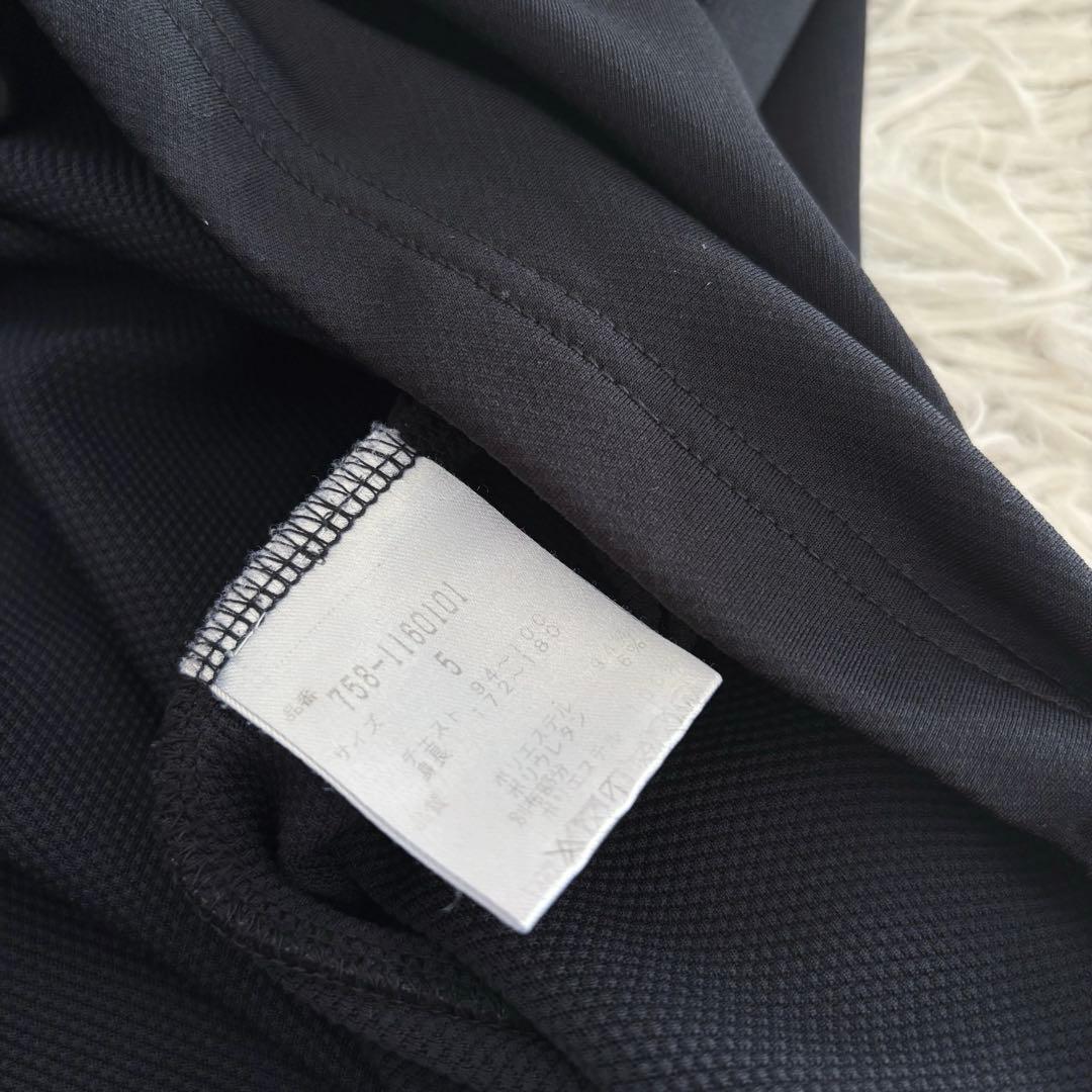 マスターバニーエディション モックネック ハーフジップ ブラック ストレッチ