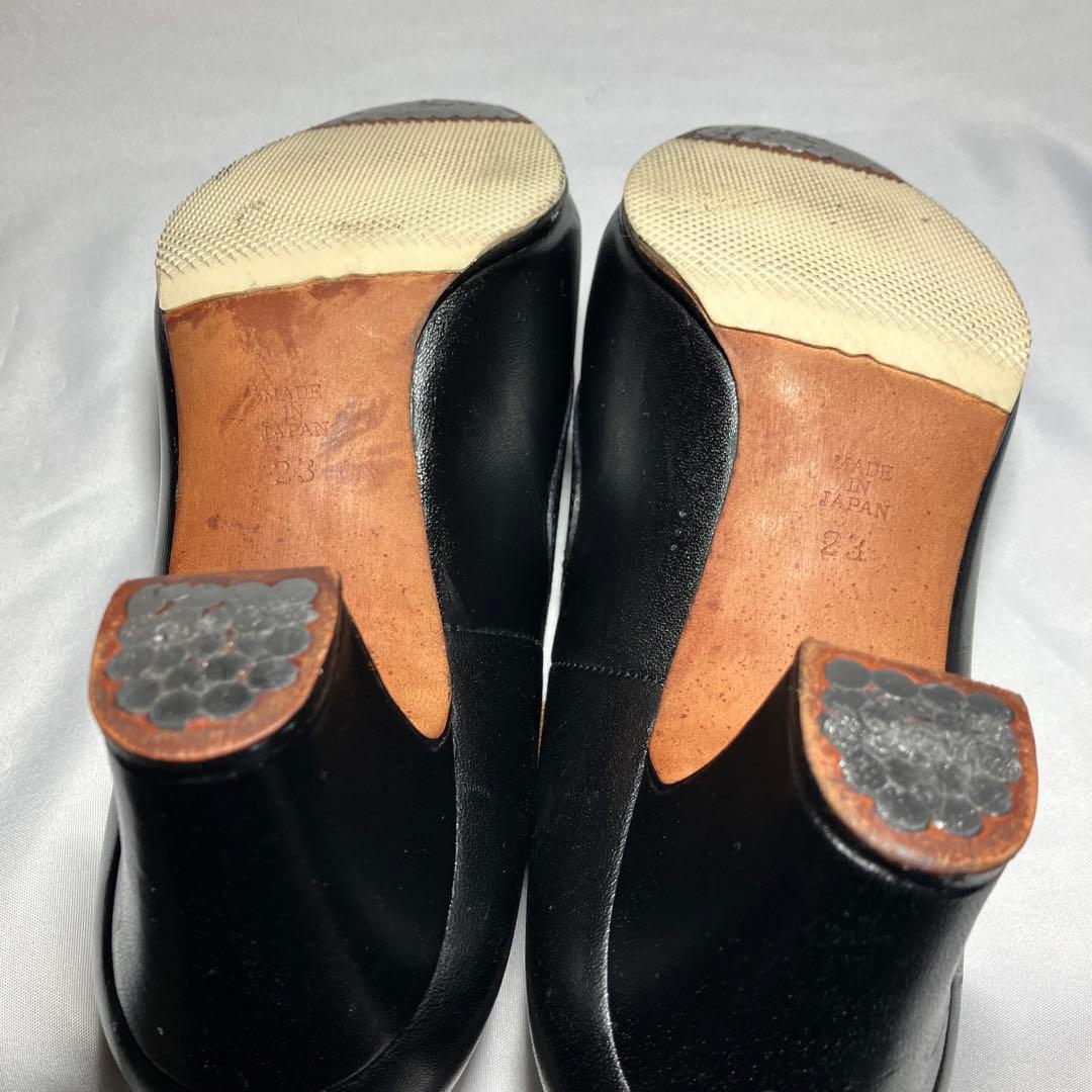 フラメンコシューズ チャコット Chacott 23cm 黒 レザー