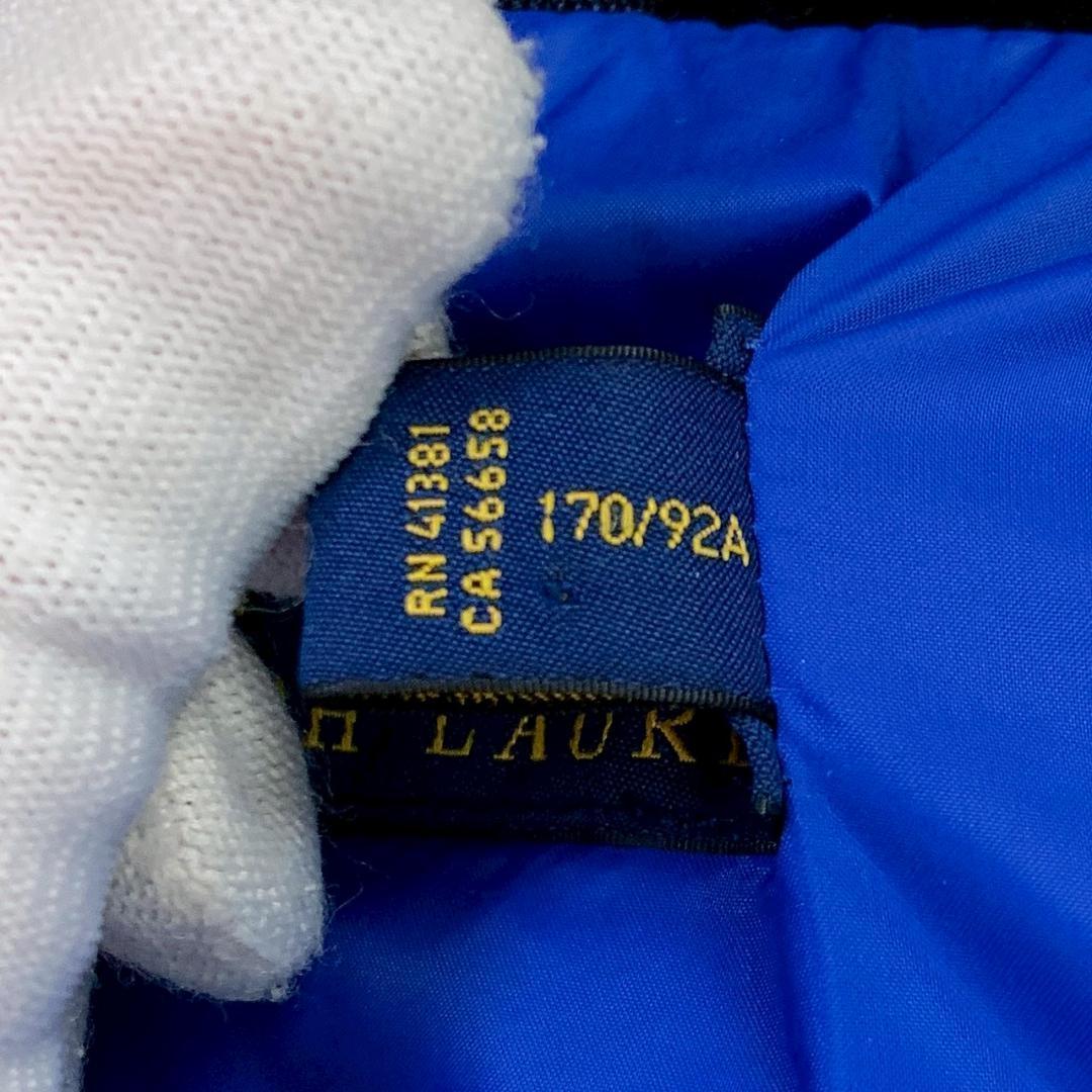 ポロラルフローレン ダウンベスト ビッグポニー刺繍 ネイビー S　D606