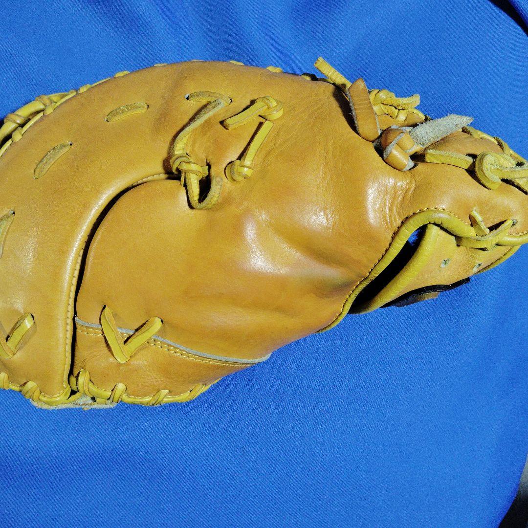 キップレザーSPIDER プロフェッショナルモデル 硬式グローブ イエロー左投用