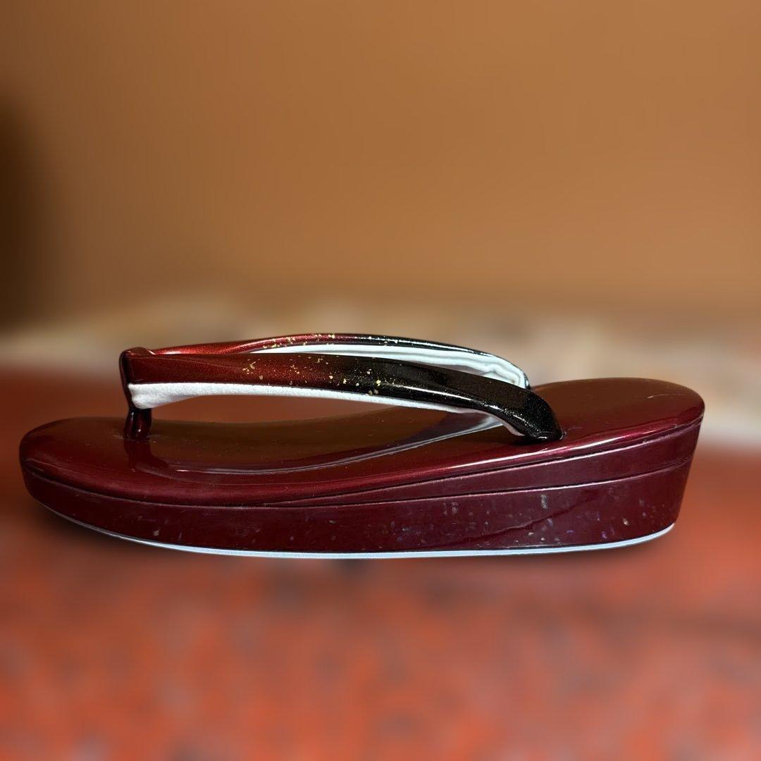 花柄デザイン 和装用バッグと草履のセット