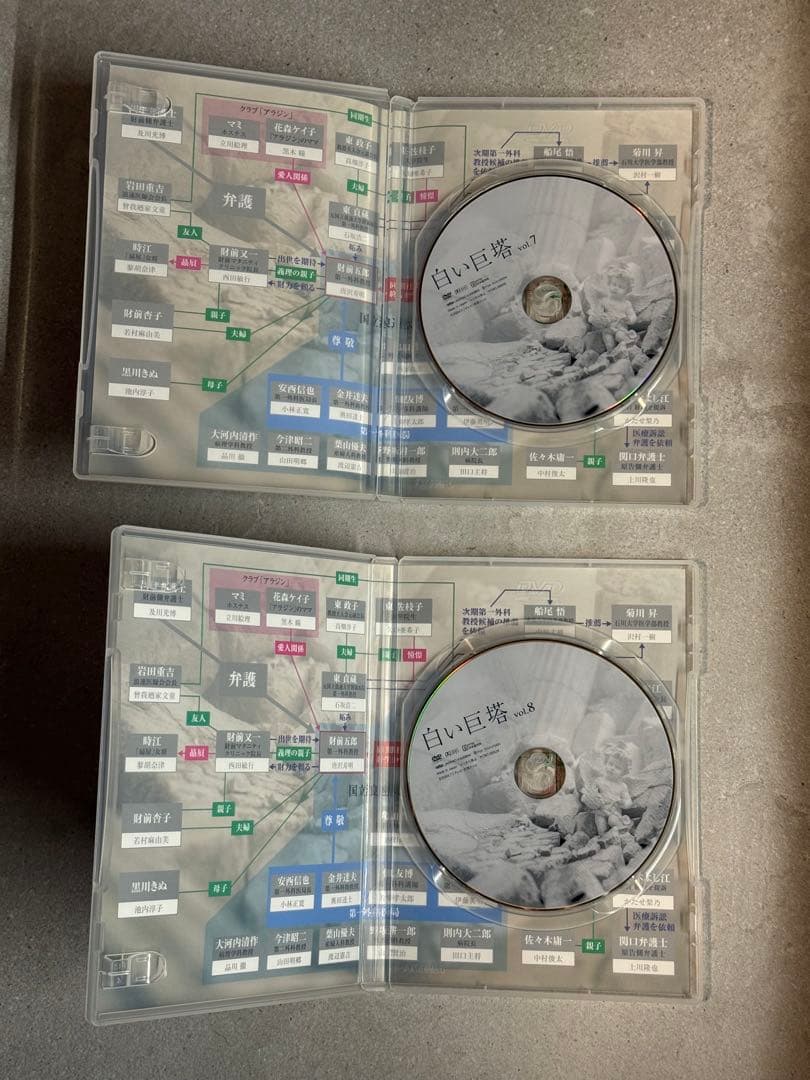 【第一部の箱無し】白い巨塔 DVD デラックスBOX付 第一部第二部セット9枚組