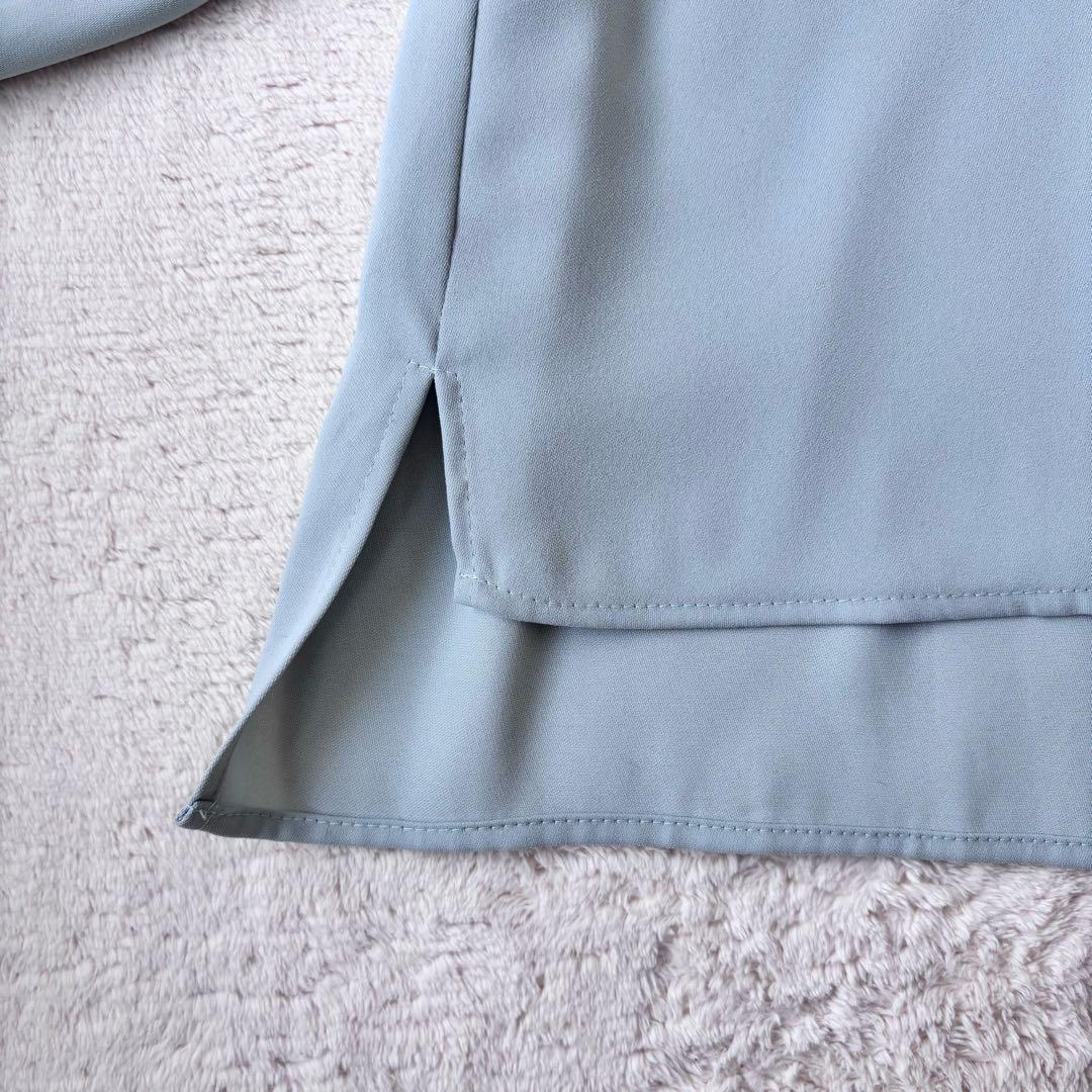 【美品】UNITED TOKYO ニュアンスフロント デザインブラウス ミント0