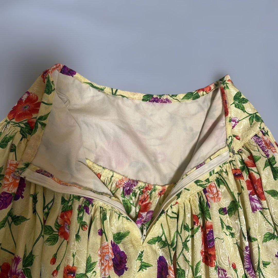 可愛い♡フラメンコ衣装　花柄 黄色 緑色 長袖