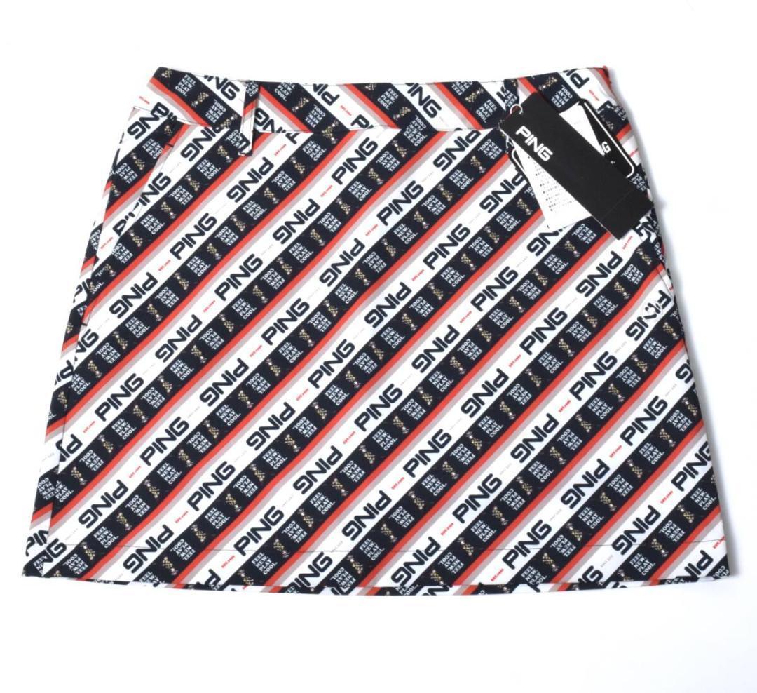 未使用 PING ピン ゴルフ プリント セットアップ 上下 SS レディース