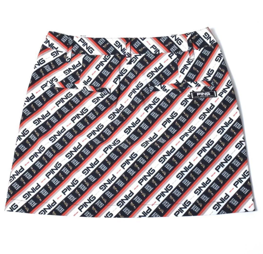 未使用 PING ピン ゴルフ プリント セットアップ 上下 SS レディース