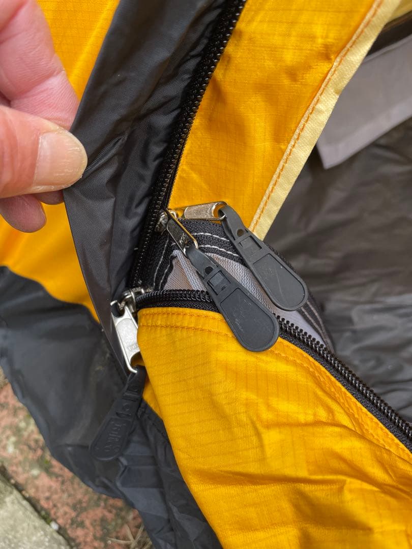 ドーム型テント イエロー/ブラウン 大人2人用