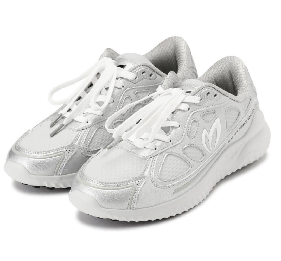 新品 パーリーゲイツ マスターバニー メッシュライクシューズ 26.5cm 銀