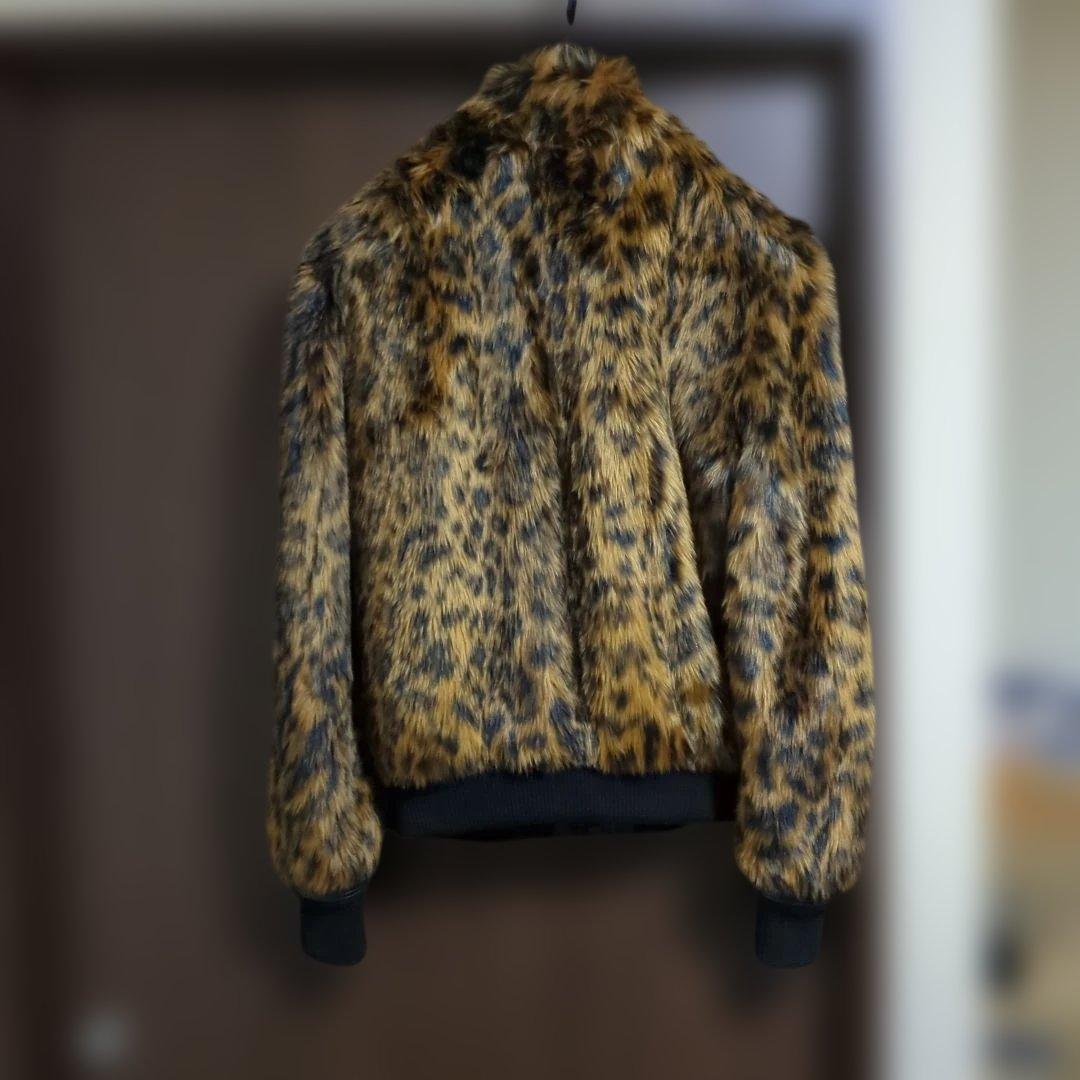 HECAITI ヒョウ柄 ファージャケット44diorhomme