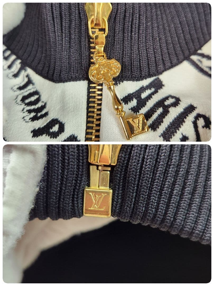 超美品 ルイヴィトン フーディジャケット スランティドシグネチャー柄