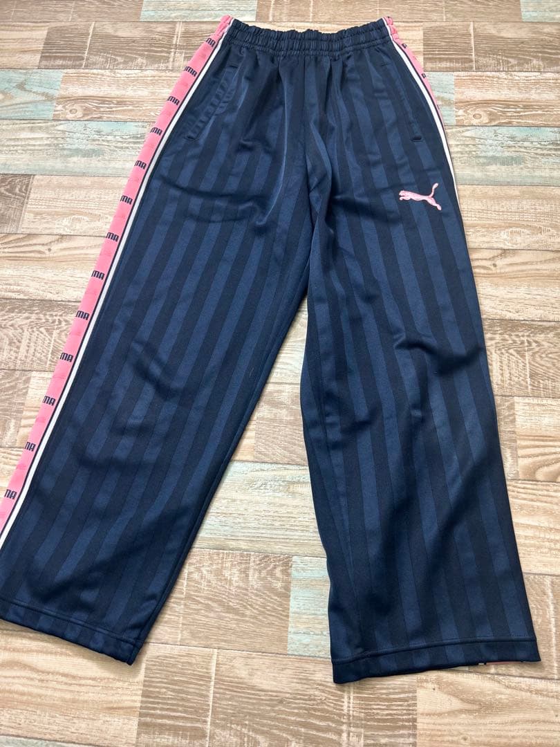PUMA プーマ プージャー ピンク ネイビー 上下 ジャージ パンツ Y2K