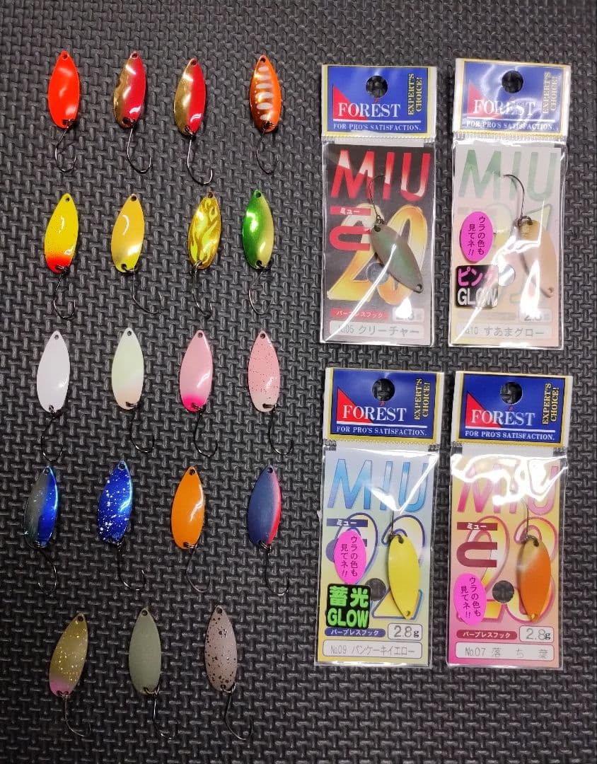 FOREST ＭＩＵ ミュー２.８ｇスプーン新品未使用品と中古品 ２９個セット