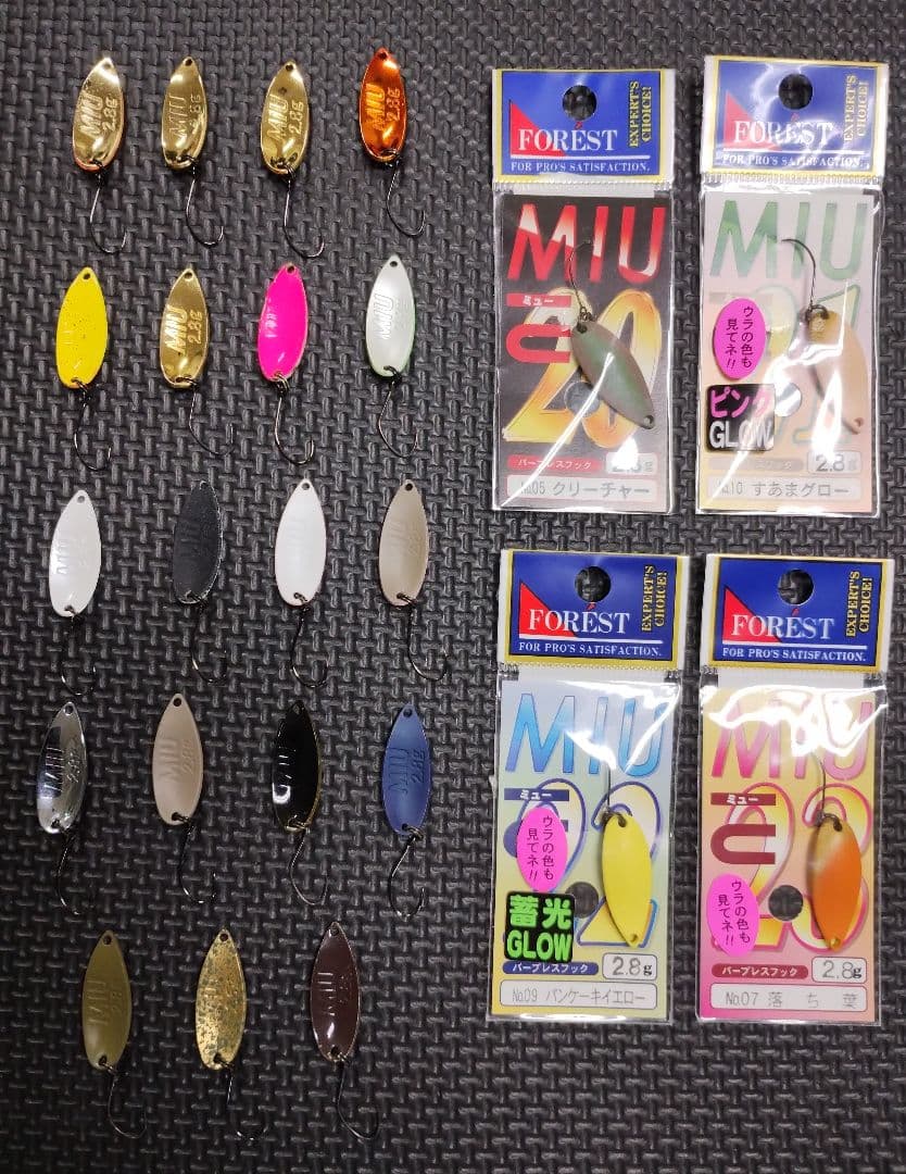 FOREST ＭＩＵ ミュー２.８ｇスプーン新品未使用品と中古品 ２９個セット