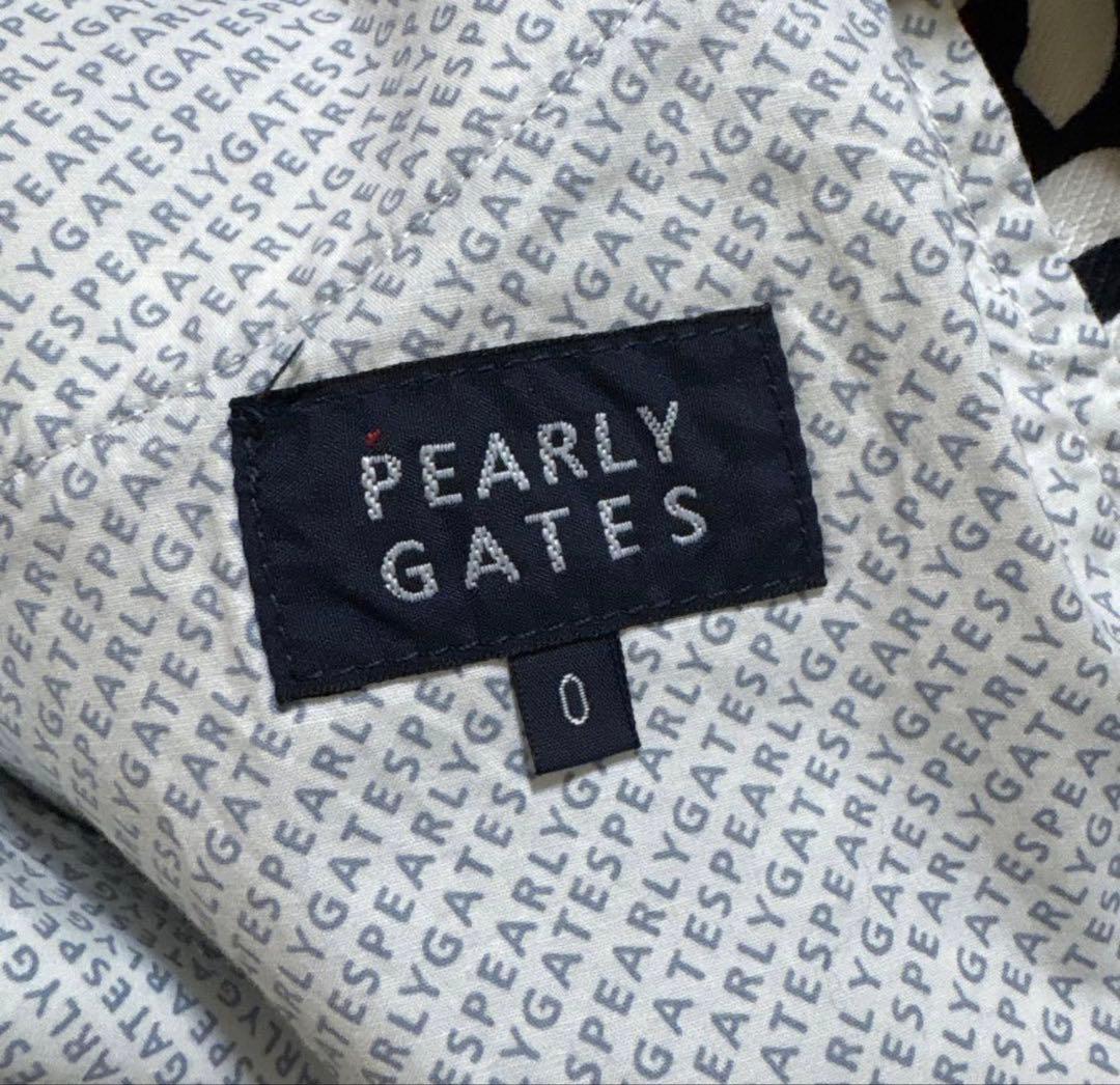 PEARLY GATES ロゴプリントスカート 黒✖️白　0 オマケ付き