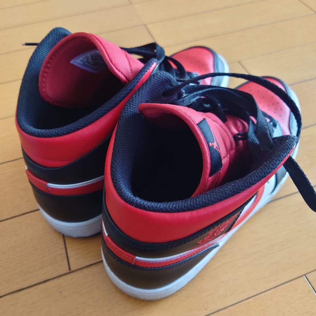 NIKE AIR JORDAN 1 MID 29cm ブラック/レッド