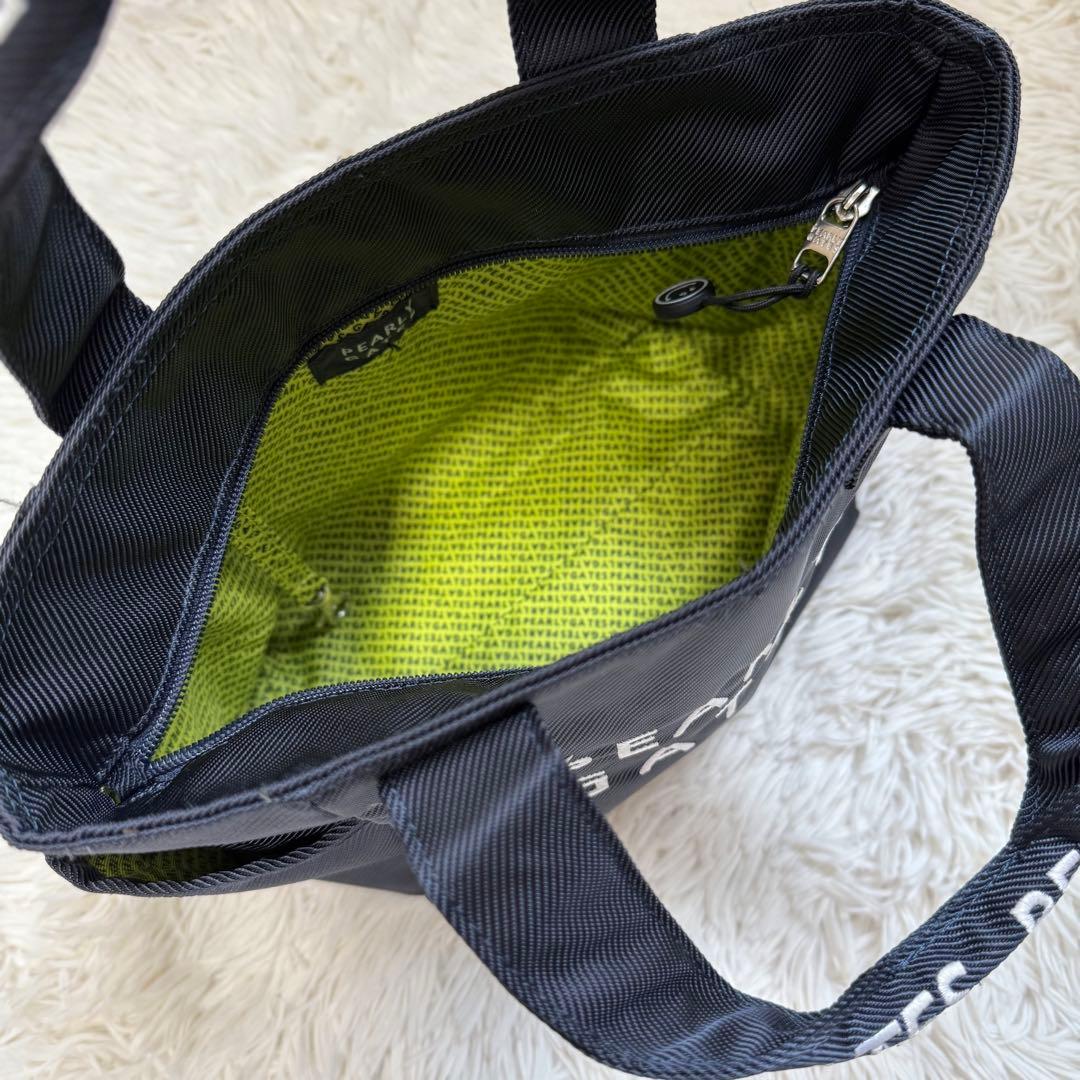 【美品】パーリーゲイツ カートバッグ トートバッグ 刺繍ロゴ ネイビー ゴルフ