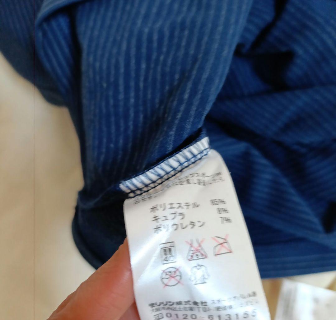 未使用 SRIXON ボーダー柄ハーフジップ・タートル薄手セーター2点セットLL