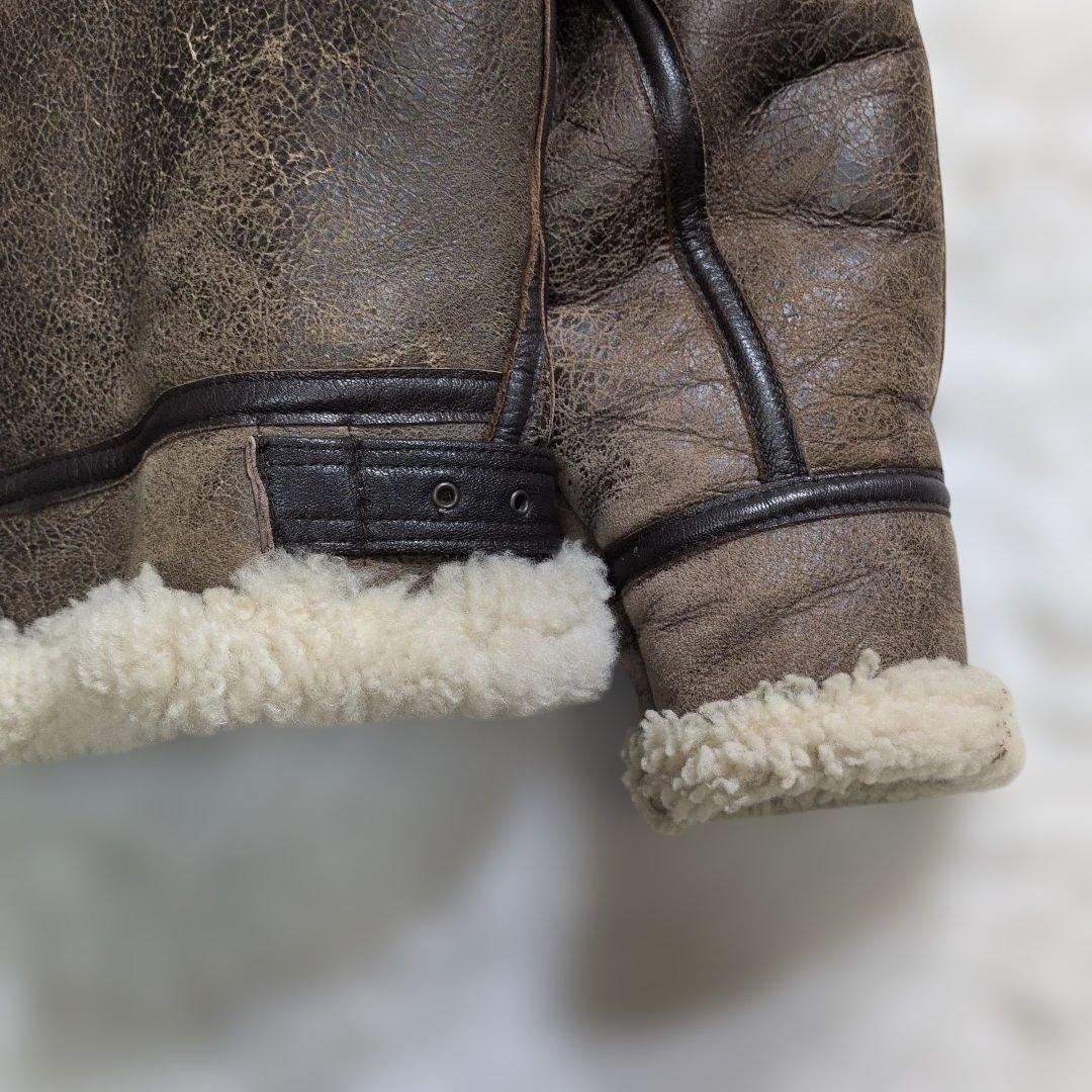 超良品 AVIREX B-3　38　リアルムートン ボア　胸タグ　L〜XL